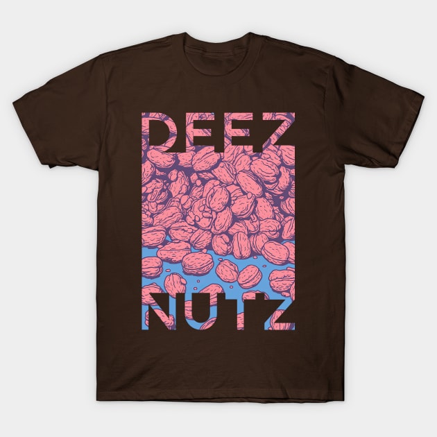 Deez Nuts Modern Design T-Shirt by DustedDesigns